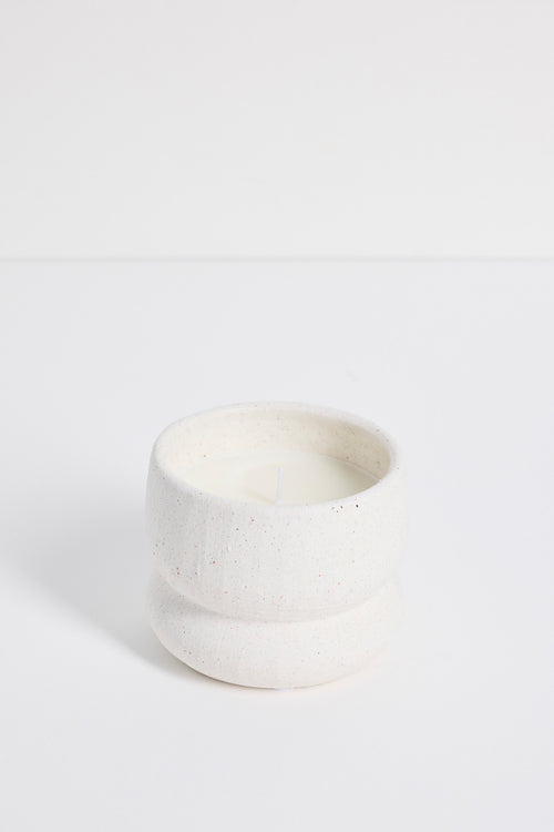 ivory textured candle