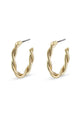 Naja Pi Gold Twisted Small Hoop Earrings