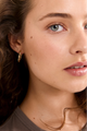 Naja Pi Gold Twisted Small Hoop Earrings