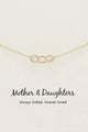 Mother + Daughter 14k Gold Plate Triple Circles Necklace
