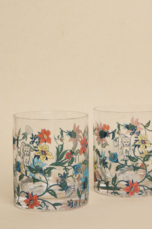 floral glass