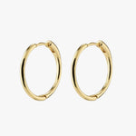 Eanna Medium Hoops Recycled Gold Plated Earrings ACC Jewellery Pilgrim   