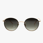 Instant Karma Two Round Frameless Gold With Smoke Lens Sunglasses ACC Glasses - Sunglasses Reality Eyewear   