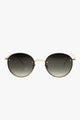 Instant Karma Two Round Frameless Gold With Smoke Lens Sunglasses