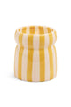 Gold Coast Cabana Ochre Stripe 184g Ceramic Candle