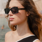 Manhattan Black Square Sunglasses