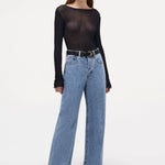 Coco Milano Blue High Relaxed Straight Jean