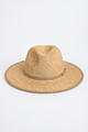 Clara Raffia Braid Natural Ribbon Panama Hat