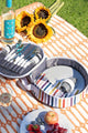 Country Living 2 Person Round Stripe Picnic Bag