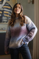 Fray Lilac Multi Gradient Wool Blend Knit