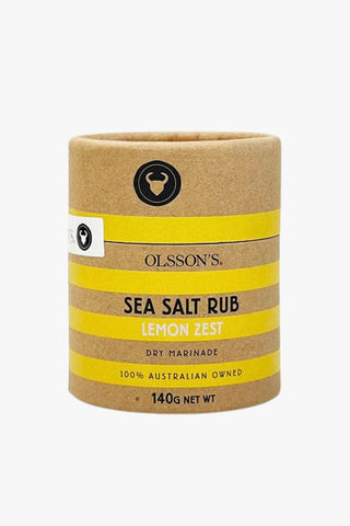 Lemon Zest Sea Salt 140g Rub HW Food & Drink Olsson's   