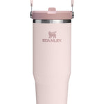 The IceFlow Rose Quartz Flip Straw 30oz Tumbler