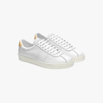 2843 White Yellow Trim Comfort Leather Sneaker ACC Shoes - Sneakers Superga   