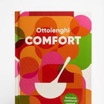Front cover of cookbook titled 
' Ottolenghi Comfort'