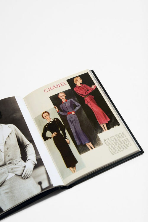 Double page spread of images from Little Book of Chanel
