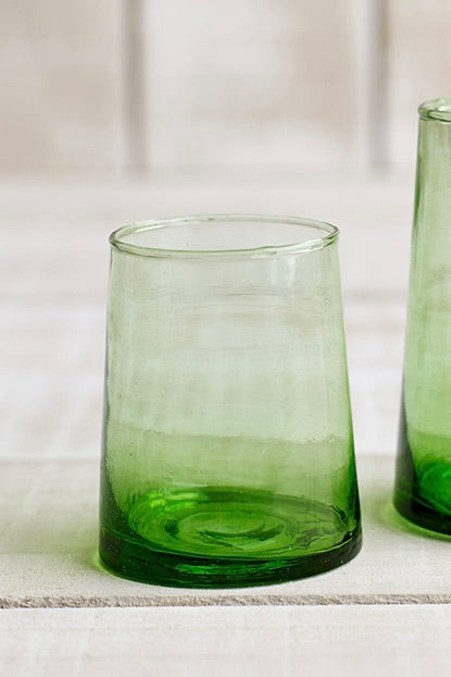 Wine Glasses Green Large 250ml HW Drinkware - Tumbler, Wine Glass, Carafe, Jug Beldi   