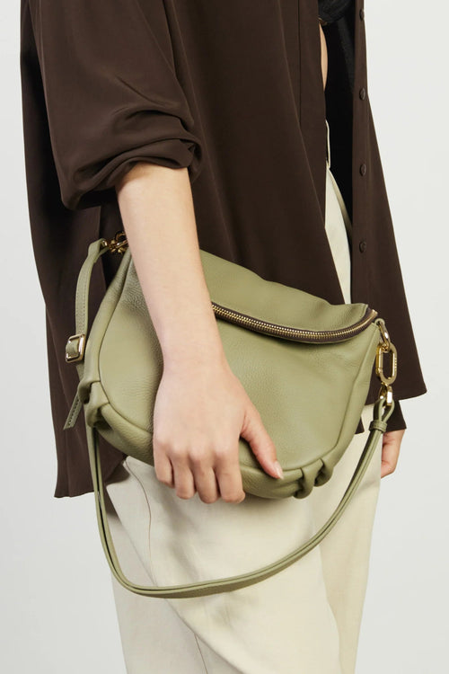 Green crossbody bag