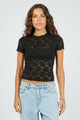 Anella Black Lace SS Top