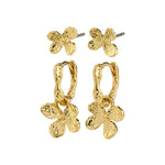 Ajani Gold Flower Set 2 Earring