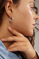 Edea Hoops Recycled Silver Plated EOL Earrings
