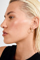 Eanna Large Hoops Recycled Gold Plated Earrings