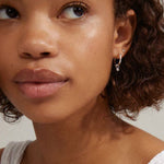 Elna Crystal Hoop Silver Set 2 Recycled Earrings ACC Jewellery Pilgrim   