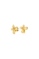Charmaine Recycled Gold Plated Flower Stud Earrings