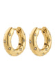 Nevaeh Recycled Crystal Gold Hoop Earrings