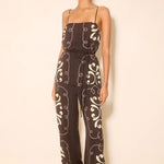 Savanna Black Contrast Print Strappy Top