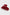 A translucent red hair claw clip made of glossy marbled acrylic, shown on a clean white background.