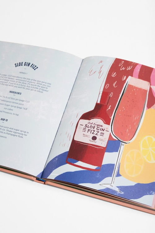 Pages with illustration and text from cookbook titled Juniperlooza by Elouise Anders