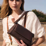 Zenith Cocoa Dual Strap Shoulder Bag