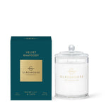 Glasshouse Fragrances candle and packaging on a white background