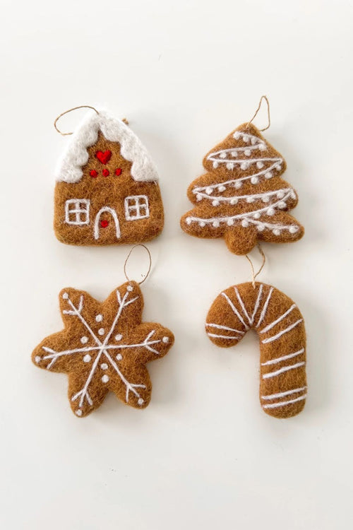 felt gingerbread house