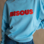 Bisous Ice Blue Sweatshirt