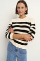 Adjacent Black Stripe Relaxed Knit Jumper