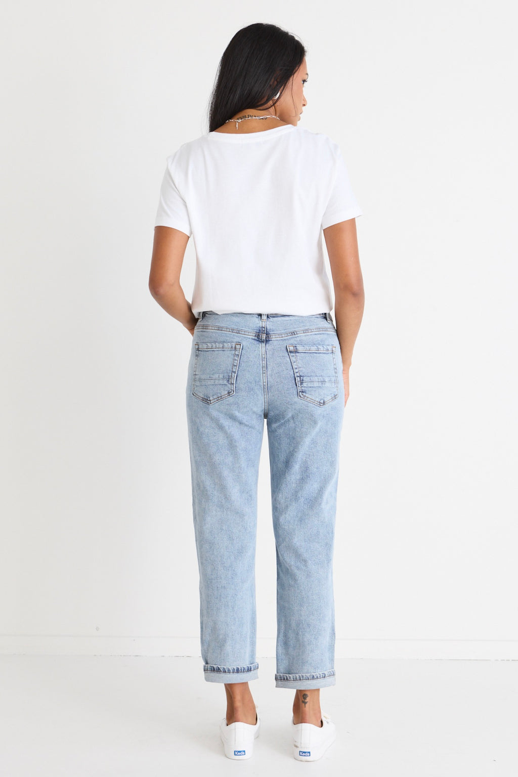 Jag Jeans Women's Amelia Mid Rise Slim Ankle Pull-On Jeans - Kodiak Blue, Size 0