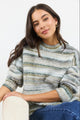 Arbitrary Khaki Multi Space Dye Crewneck Jumper