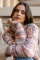 Arbitrary Rose Multi Space Dye Crewneck Jumper