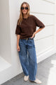 Varsity Deep Blue Forward Seam Barrel Jeans