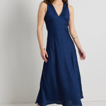 Aston Ink Jacquard Satin Bias Flared Maxi Dress