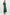 Woman wearing a green dress on a white background