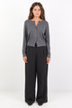 Instinctive Black Recycled Stretch Back Wide Leg Pant