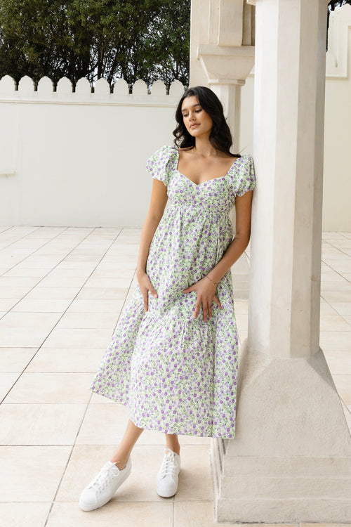 Amazon.com: Boho Floral V Neck Flutter Sleeve Maxi Dress Fall Fashion 2023  Casual Hawaiian Beach Formal Dresses for Women Summer Wedding Guest :  Clothing, Shoes & Jewelry
