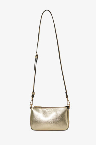 Bag It Up Metallic Gold Crossbody Bag