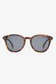 Bandwagon Polarised Round Matte Tort Smoke Lens Sunglasses