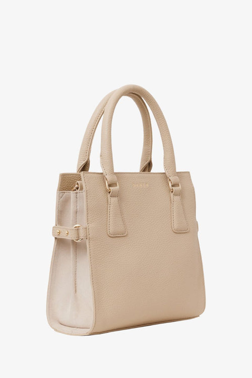 beige handbag