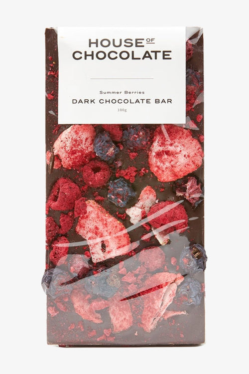 Beautiful Summer Berries Dark Chocolate Bar
