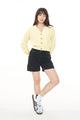 Bibi Limoncello Knit Cropped Cardi