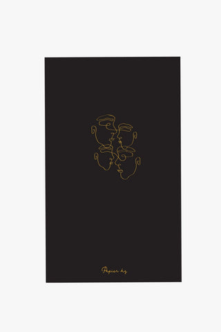 Black with Gold Imperfectly Perfect Notebook HW Stationery - Journal, Notebook, Planner Papier HQ   